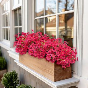 Satefello realistic plastic stems support durable outdoor displays.