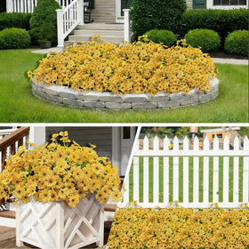 Satefello plastic plants designed for durable outdoor use.