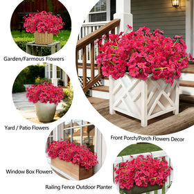 Satefello window box arrangement with 20 bundles for quick decorating.