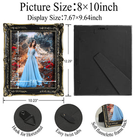Satmole vintage frame displayed on tabletop using the included easel
