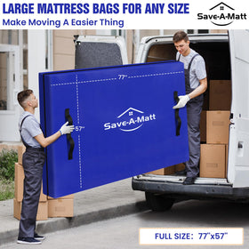 Thick, large-capacity bag accommodates mattresses up to 200 pounds