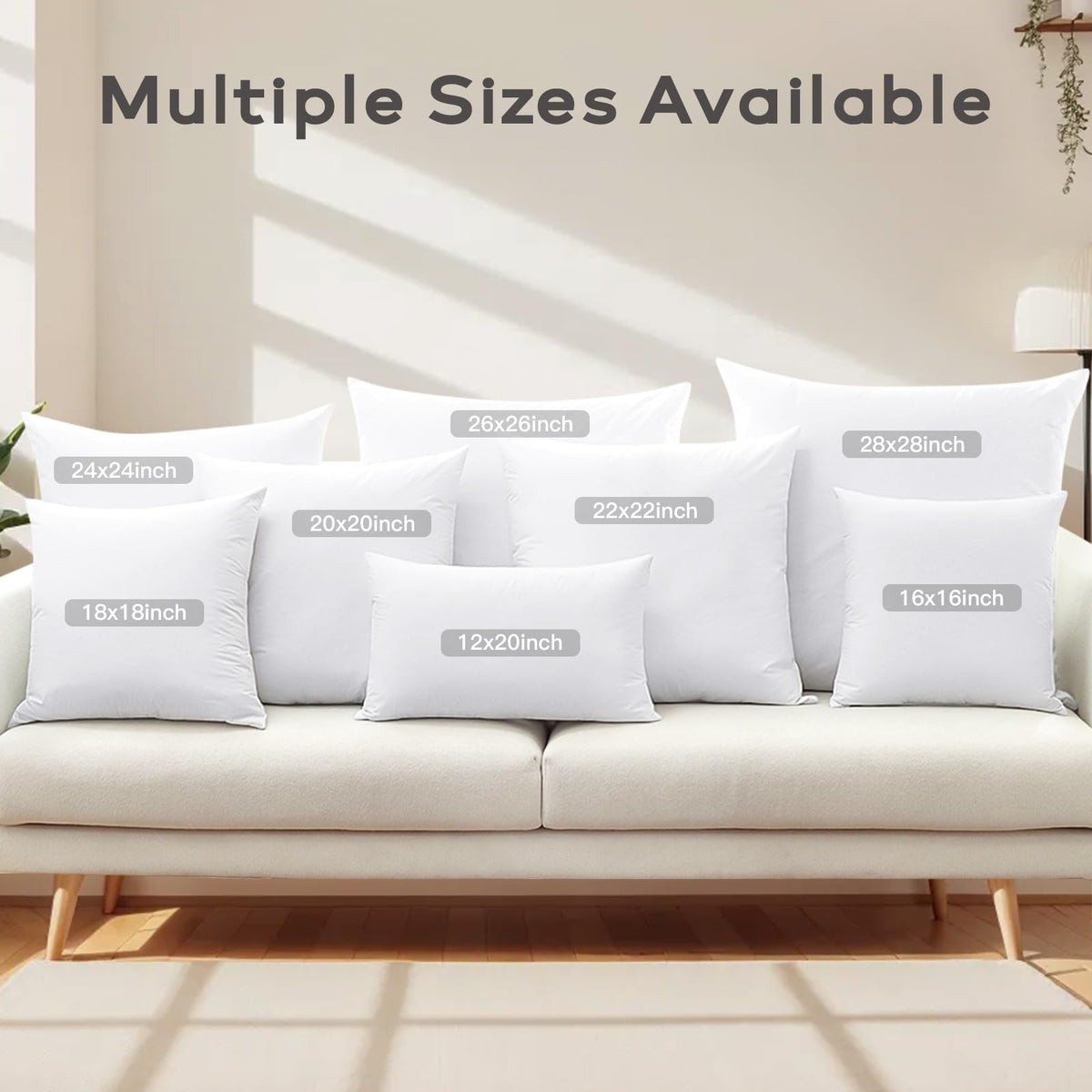 SAVORI living room setup with these inserts adds soft texture and cohesive decor
