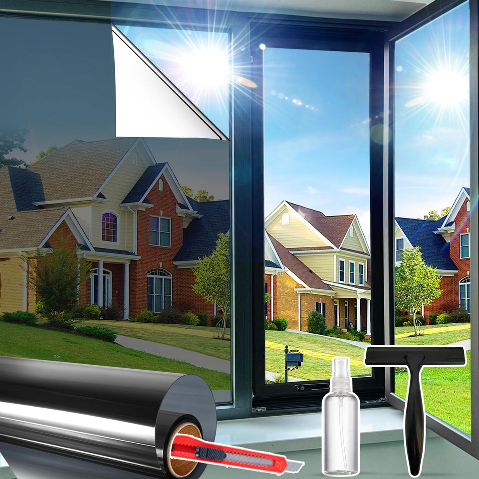 Savvy Choice one-way privacy film used on a window providing daytime privacy.