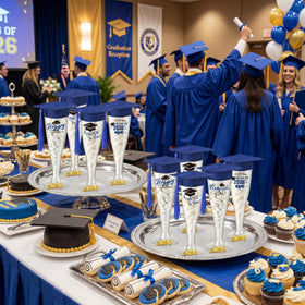 Sawysine graduation party decor set for a polished event