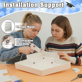 Saxuxu large white cardboard frame adapts to multiple graduation themes.