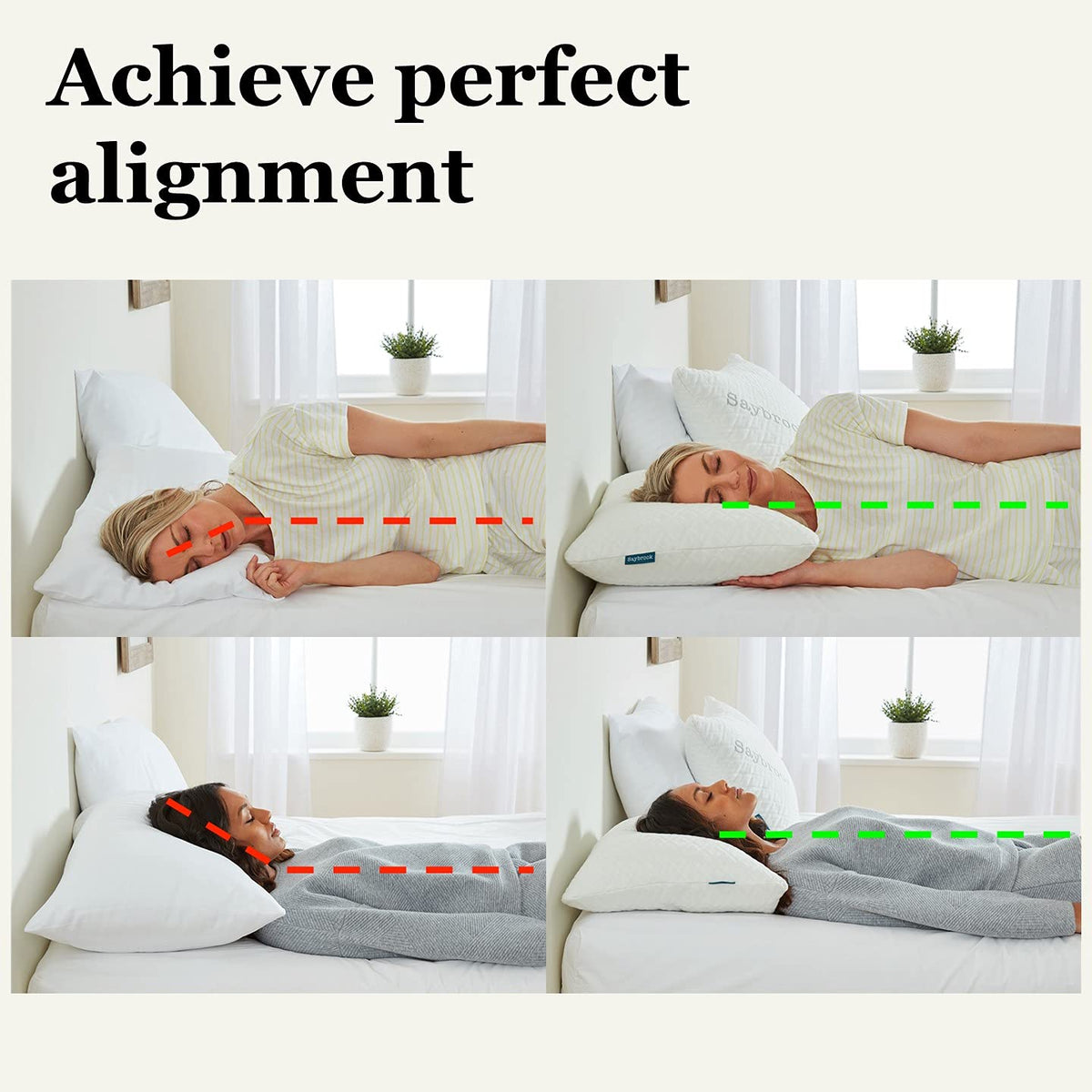 Saybrook Adjustable Pillow fill removal demonstrates easy firmness control.