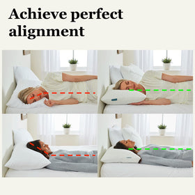 Saybrook Adjustable Pillow fill removal demonstrates easy firmness control.