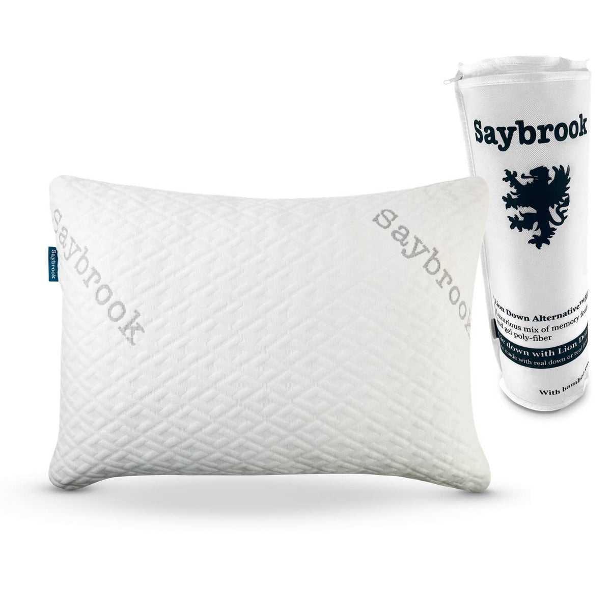Saybrook Adjustable Pillow showcases loft customization for personalized comfort.