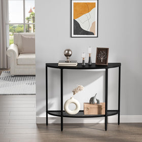 SAYGOER compact sofa table in a living room arrangement
