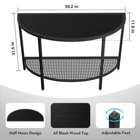 SAYGOER entryway setup illustrating compact storage and decor space