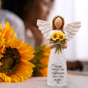 Sayouart teacher appreciation sunflower figurine, ideal thank-you gift for colleagues.