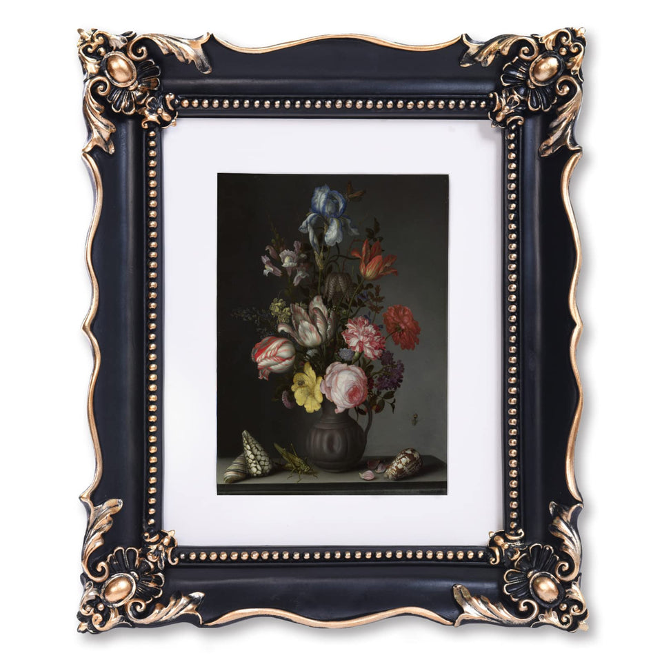Saysmile embossed flower frame front view for elegant wall display