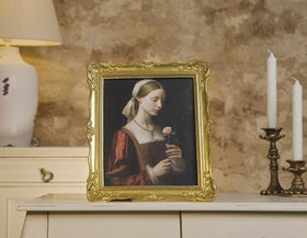 Saysmile dining room display frame complements wedding and family photos.