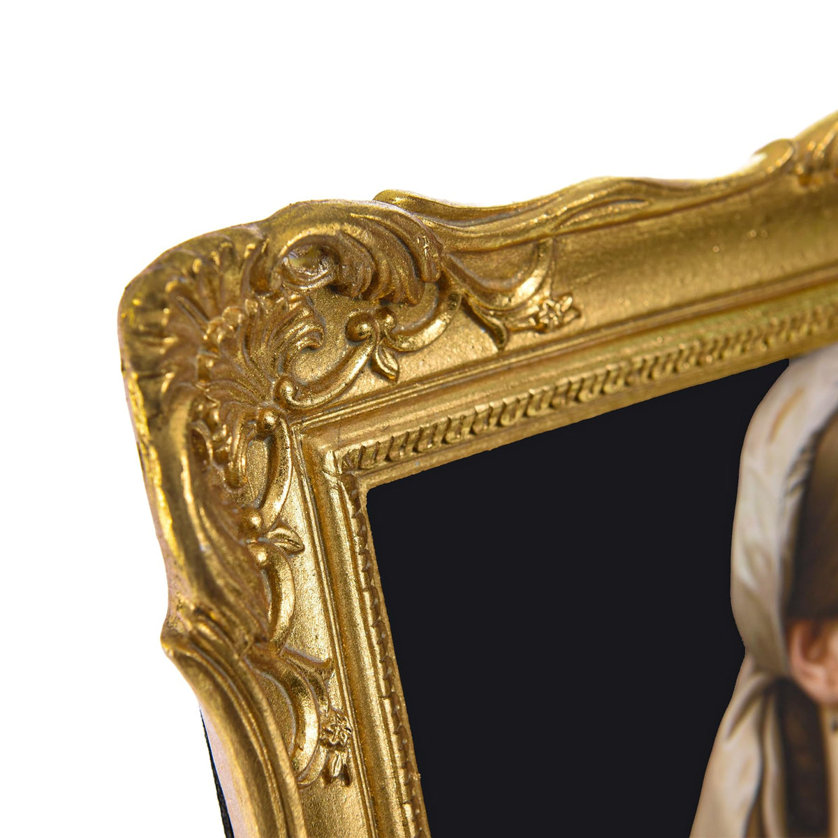 Saysmile velvet backed frame with glass protects photos while adding luxury.