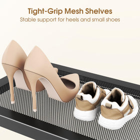 SAYZH shoe rack built for durability supports bulky boots without sagging