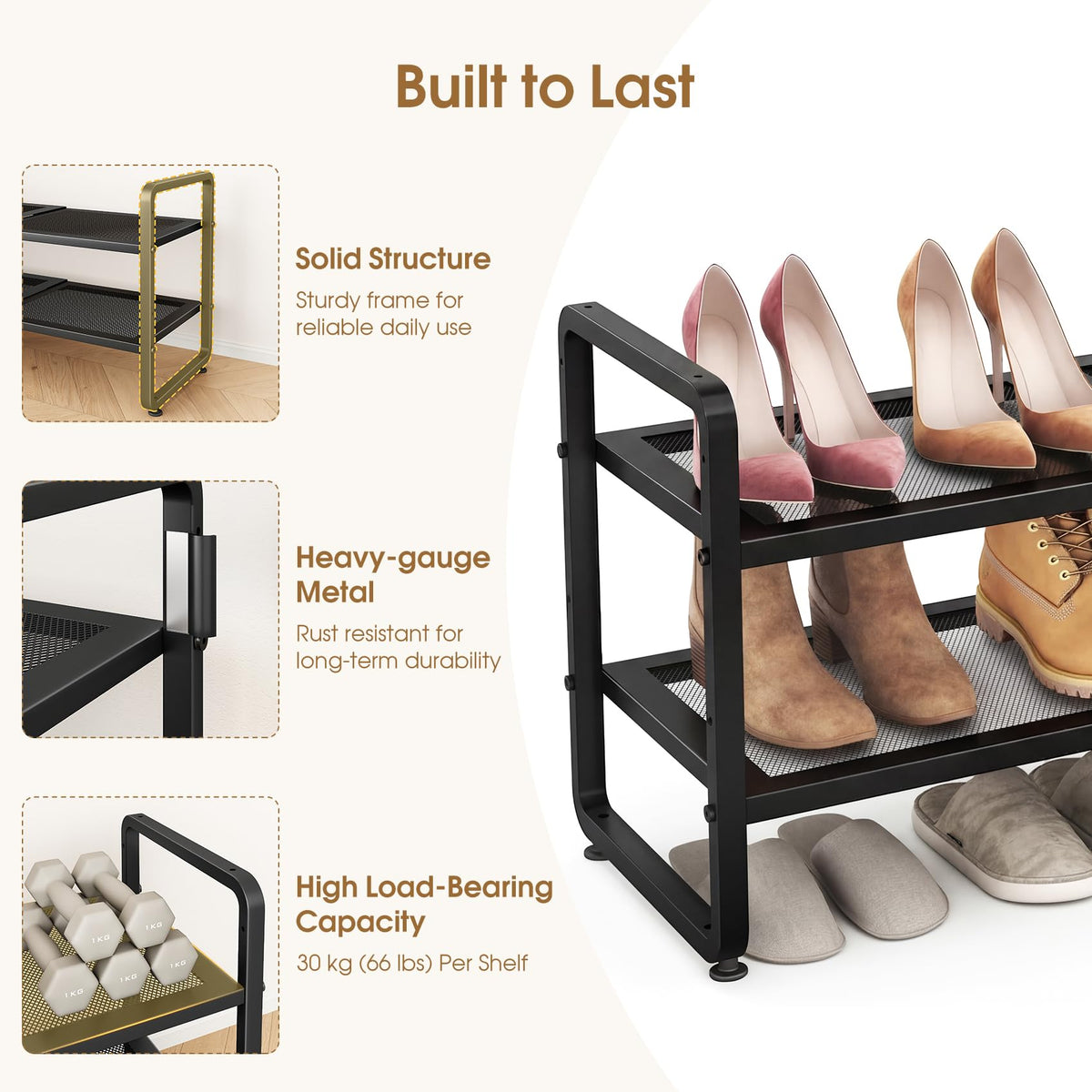 SAYZH space-saving solution fits entryways, closets, and garages
