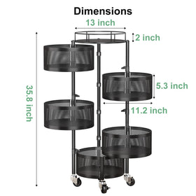 SAYZH high fence prevents items from tipping while keeping air flow