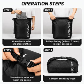 Scandihome travel laundry bag packable compact design ideal for luggage organization.