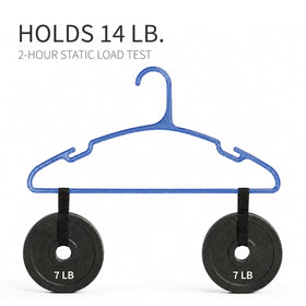 SCANDINOVIA colorful wardrobe hangers six colors aid organization and color coding.