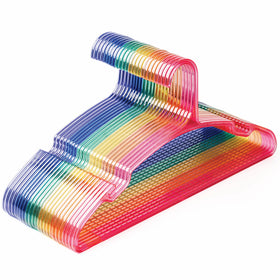 SCANDINOVIA unbreakable hangers 24-pack with I-beam design support heavy coats.