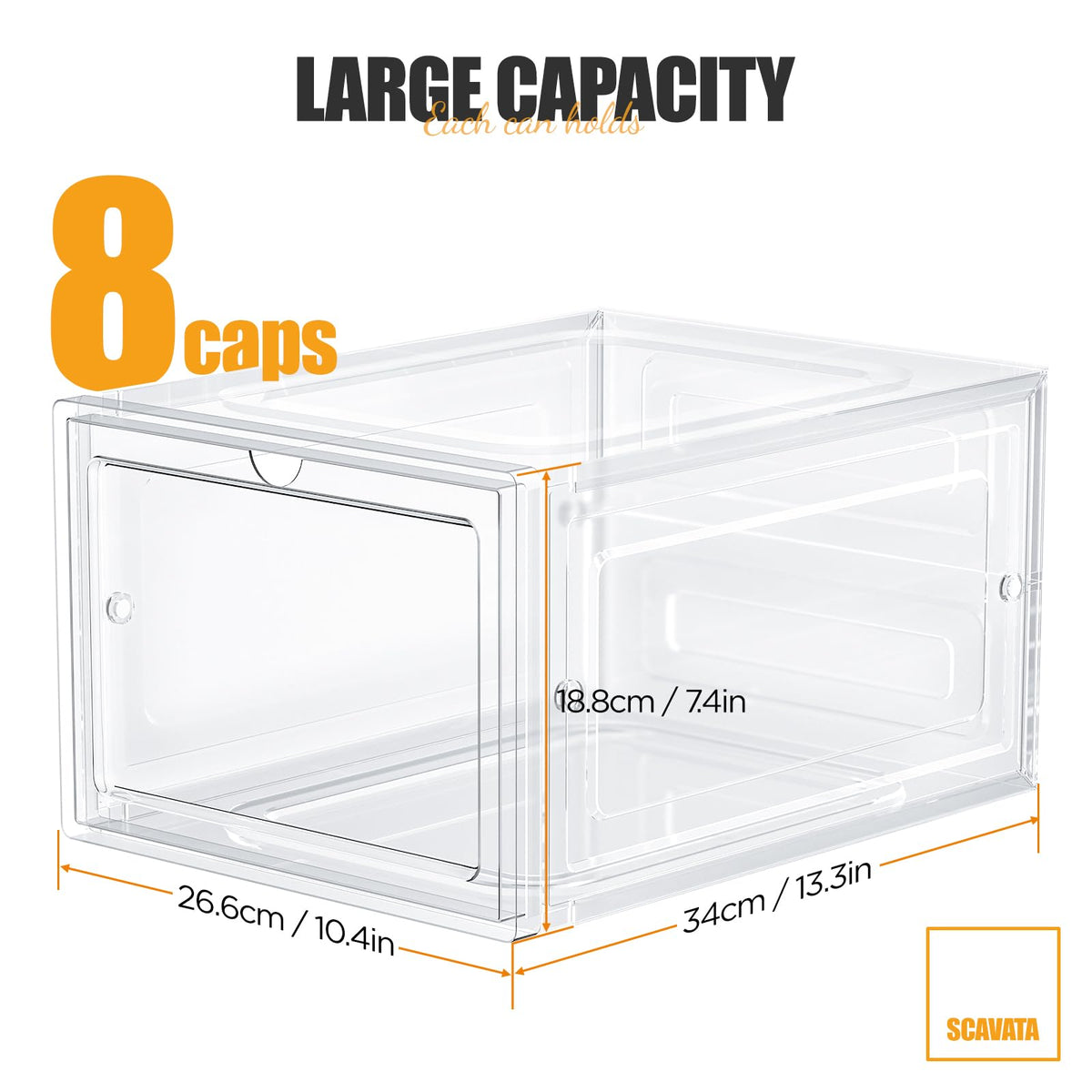 SCAVATA durable plastic construction designed to last through daily use.