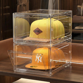 SCAVATA holds up to eight hats per box.