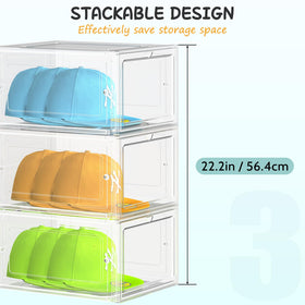 SCAVATA hat storage box magnetic door enables one-handed access.