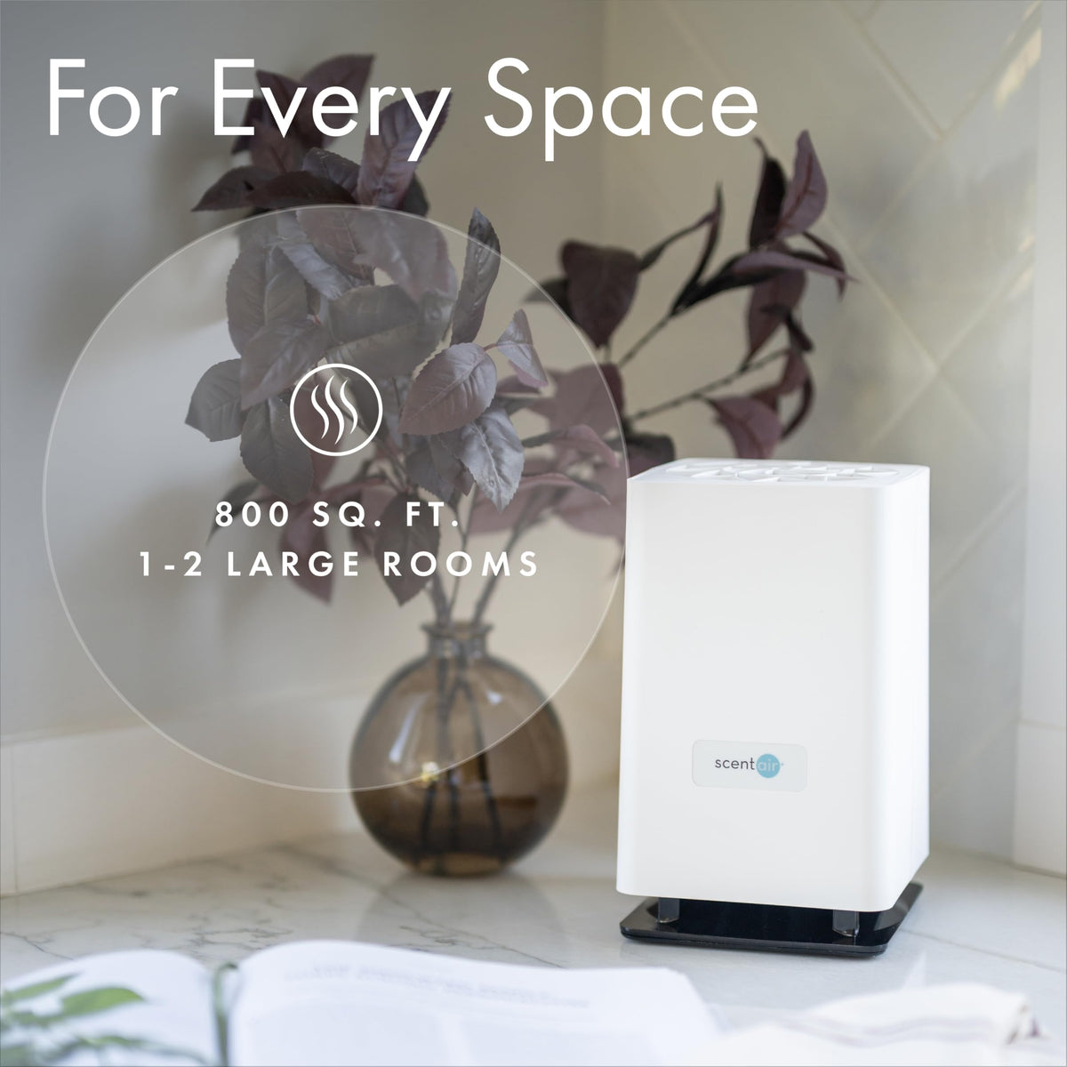 ScentAir Whisper alcohol-free formula keeps indoor air comfortable.