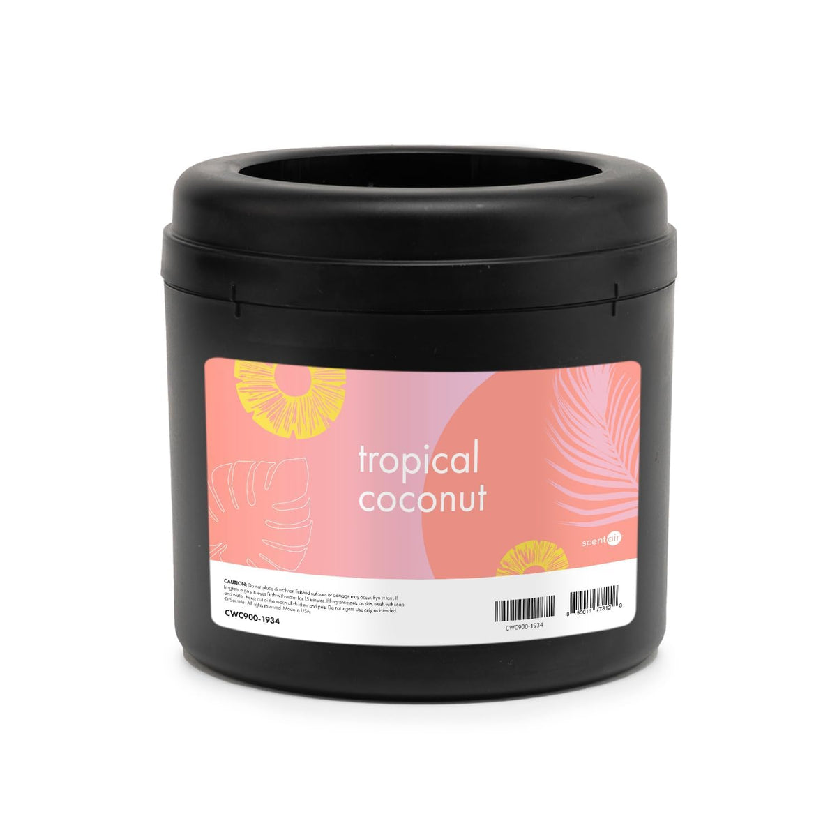 ScentAir Whisper tropical coconut living room setup showing inviting aroma.
