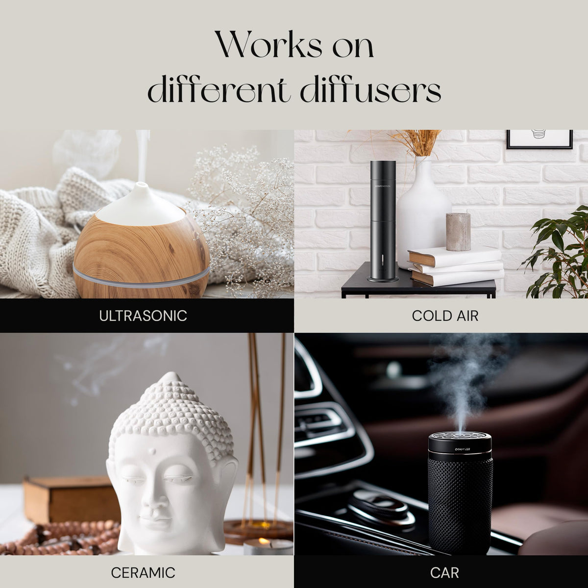 SCENTEMOTION My Way diffuser oil displayed in a luxurious setting to elevate living spaces.