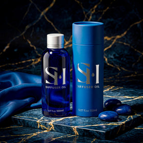 SCENTHORIZON Monaco diffuser oil in a luxury room setting.