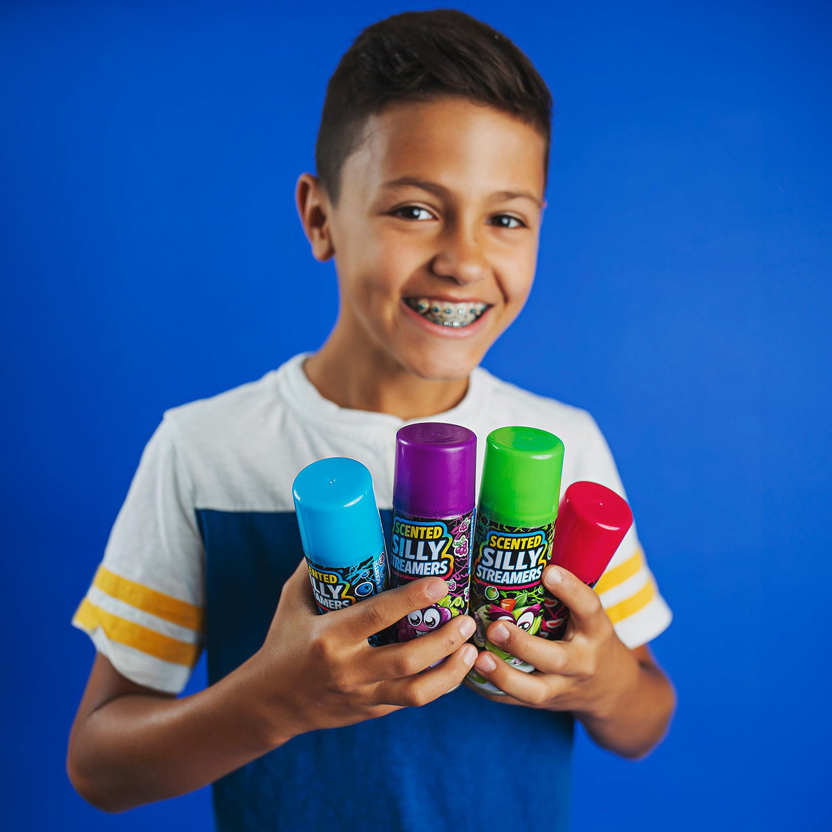 Closeup of Scentos Streamers fruity scent enhancing party moments
