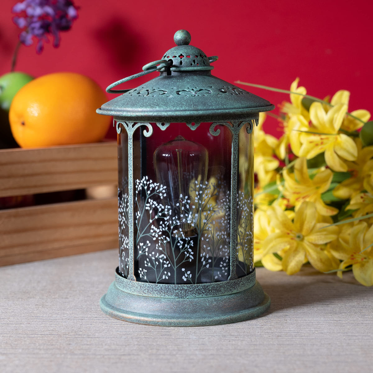 Scentsationals lantern wax warmer vintage charm enhances entryways with scent.