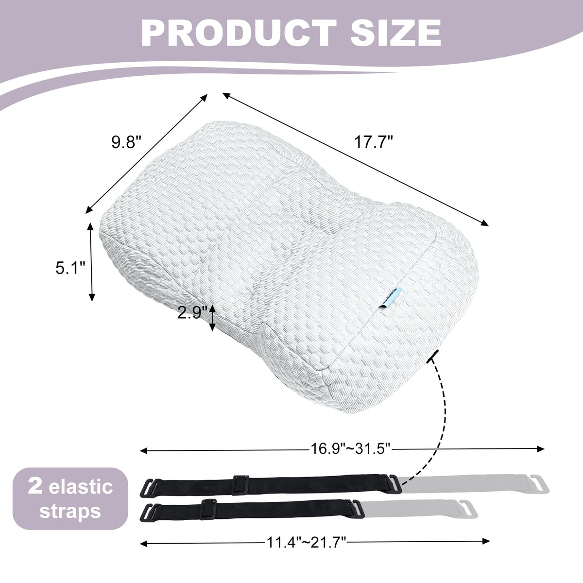 SCFOAMZAI cooling fabric neck pillow shows cool touch