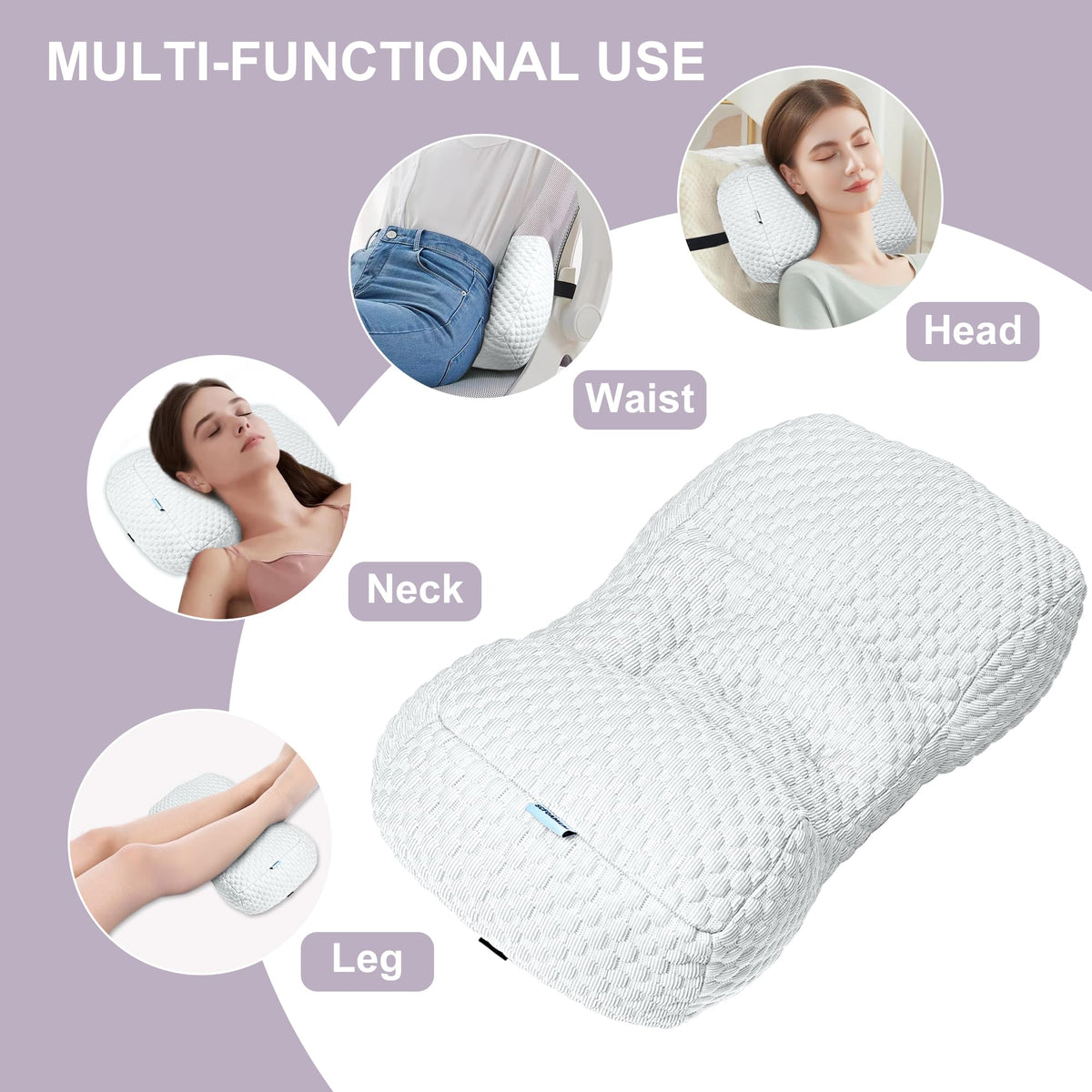 SCFOAMZAI shredded memory foam neck cushion for soft support