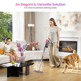 Schenley detachable handheld steamer for walls and grout cleaning with precision.