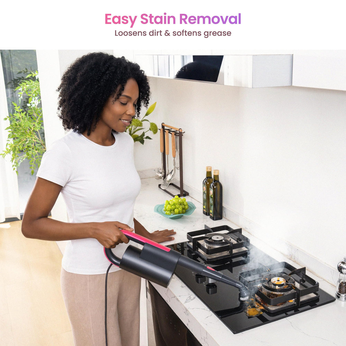 Schenley extended cleaning cord enables longer uninterrupted sessions.