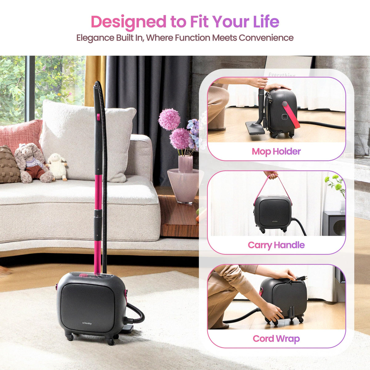 Schenley 21-in-1 steam cleaner EPA standards compliant cleaning power