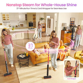 Carpet glider enables quick refreshes on low-pile carpets.