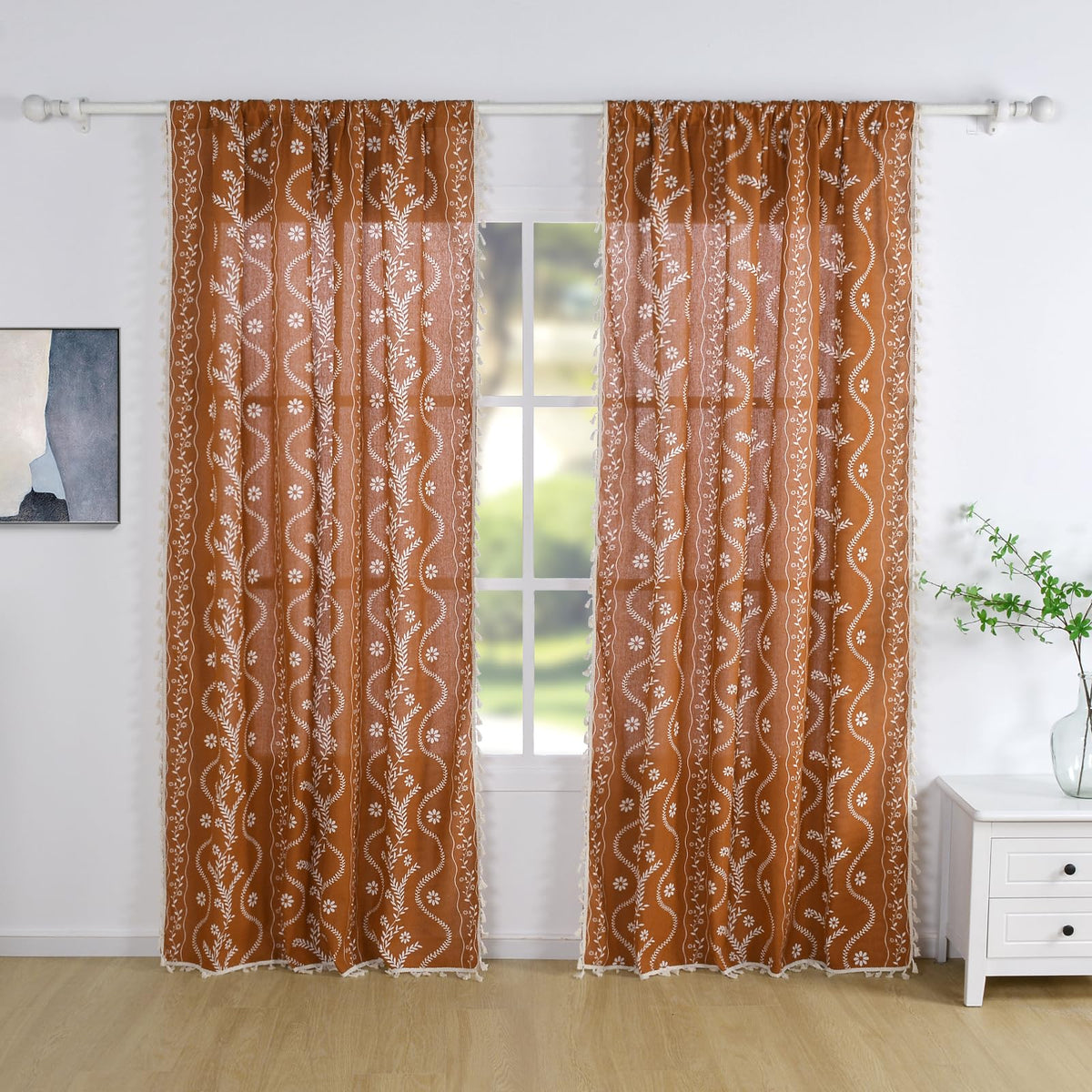 Schweek curtains are machine washable for simple refreshing.