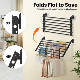 Scisum seven-rod drying rack provides ample space for daily laundry