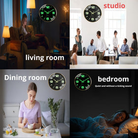 SCNFED AA battery-powered clock for easy setup and long service