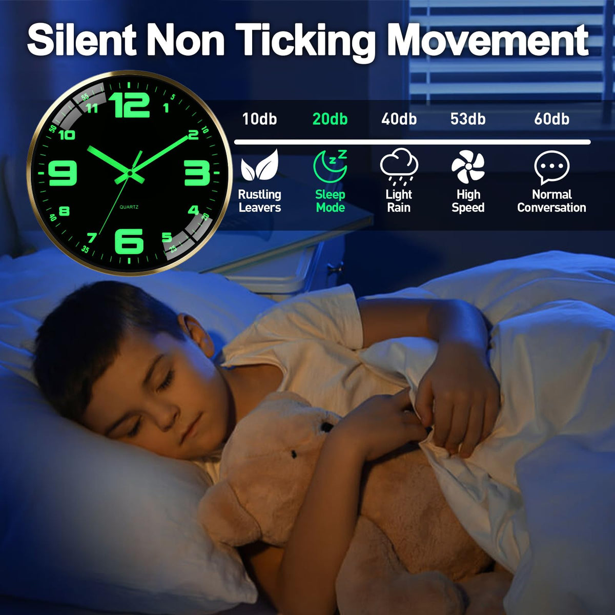 SCNFED gift-ready clock ideal for holidays and occasions