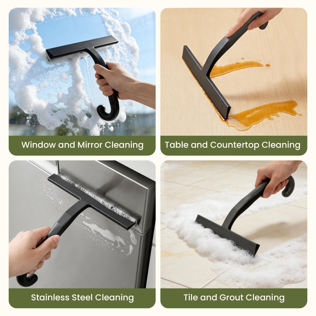 SCOPOW 10-inch blade for wide coverage and efficient cleaning.