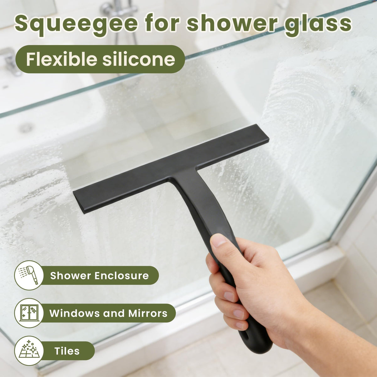 SCOPOW all-in-one silicone design for easy, hygienic cleaning across surfaces.