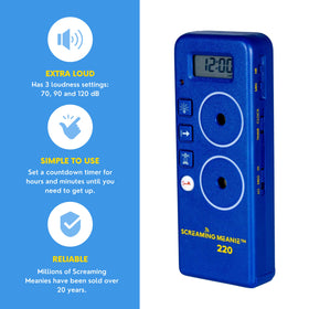 Screaming Meanie 220 digital display highlighted for easy reading in noise