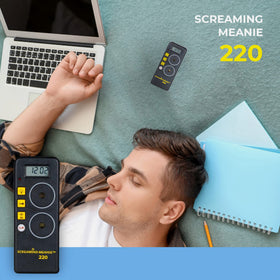Screaming Meanie 220 dimensions show a 6x2.5x1 inch footprint
