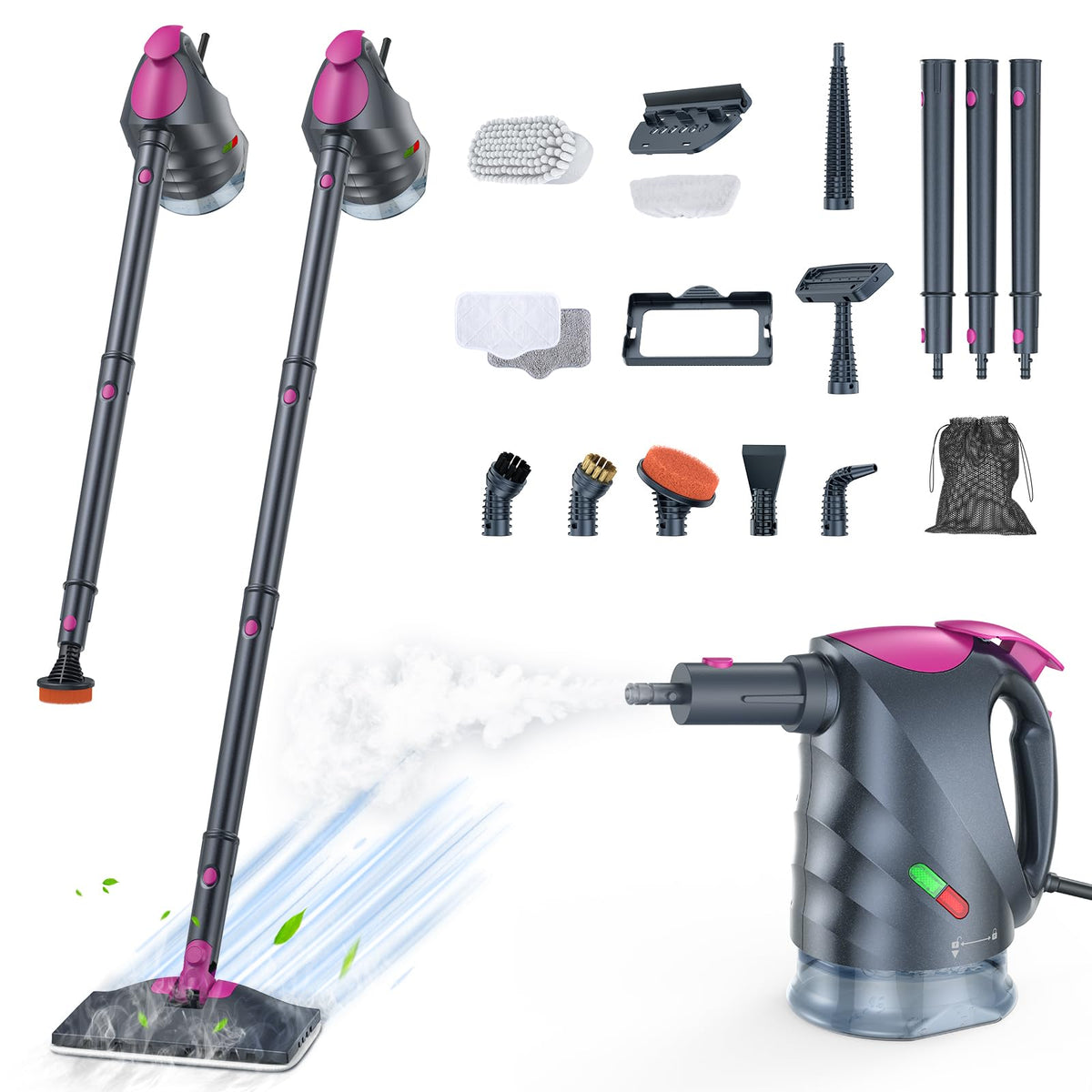 ScrubWiz 10-in-1 steam cleaner main unit for versatile all surface cleaning.