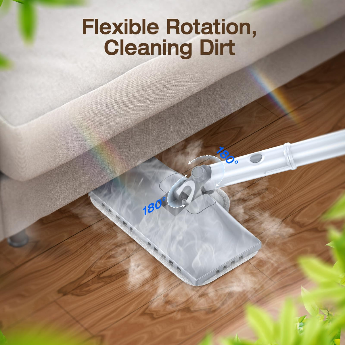 Carpet glider attached to ScrubWiz for carpet cleaning.