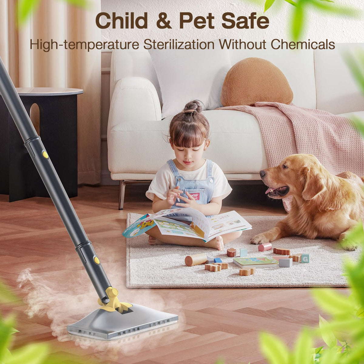 ScrubWiz carpet glider for easy steam carpet cleaning